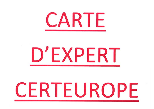 PROCEDURE A SUIVRE POUR LA CARTE D'EXPERT CERTEUROPE